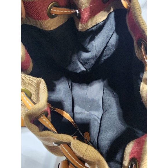 Burberry House Check Heston Bucket Bag Brown/Beige - Picture 10 of 10